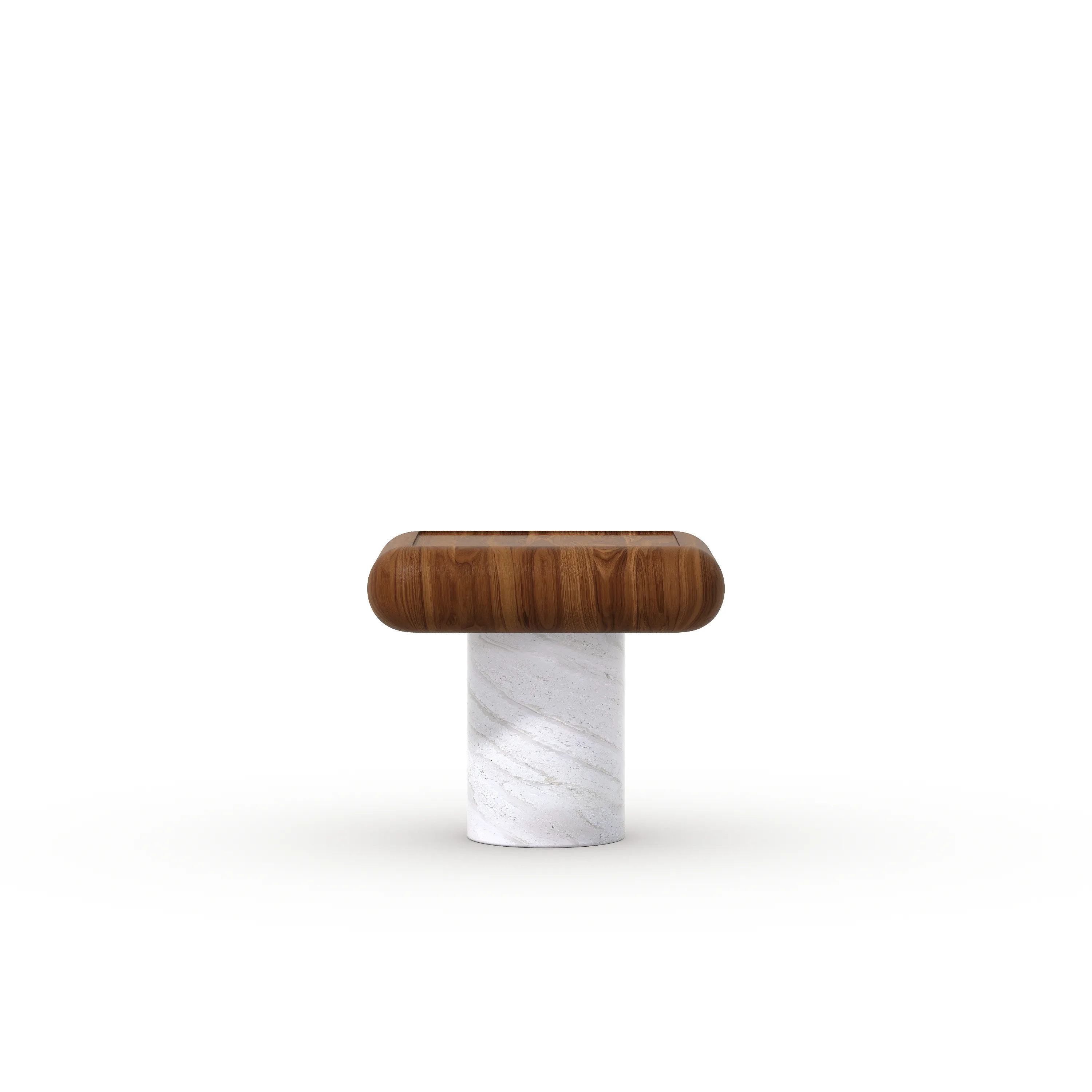 Fat Center Table - marble variant, overhead view